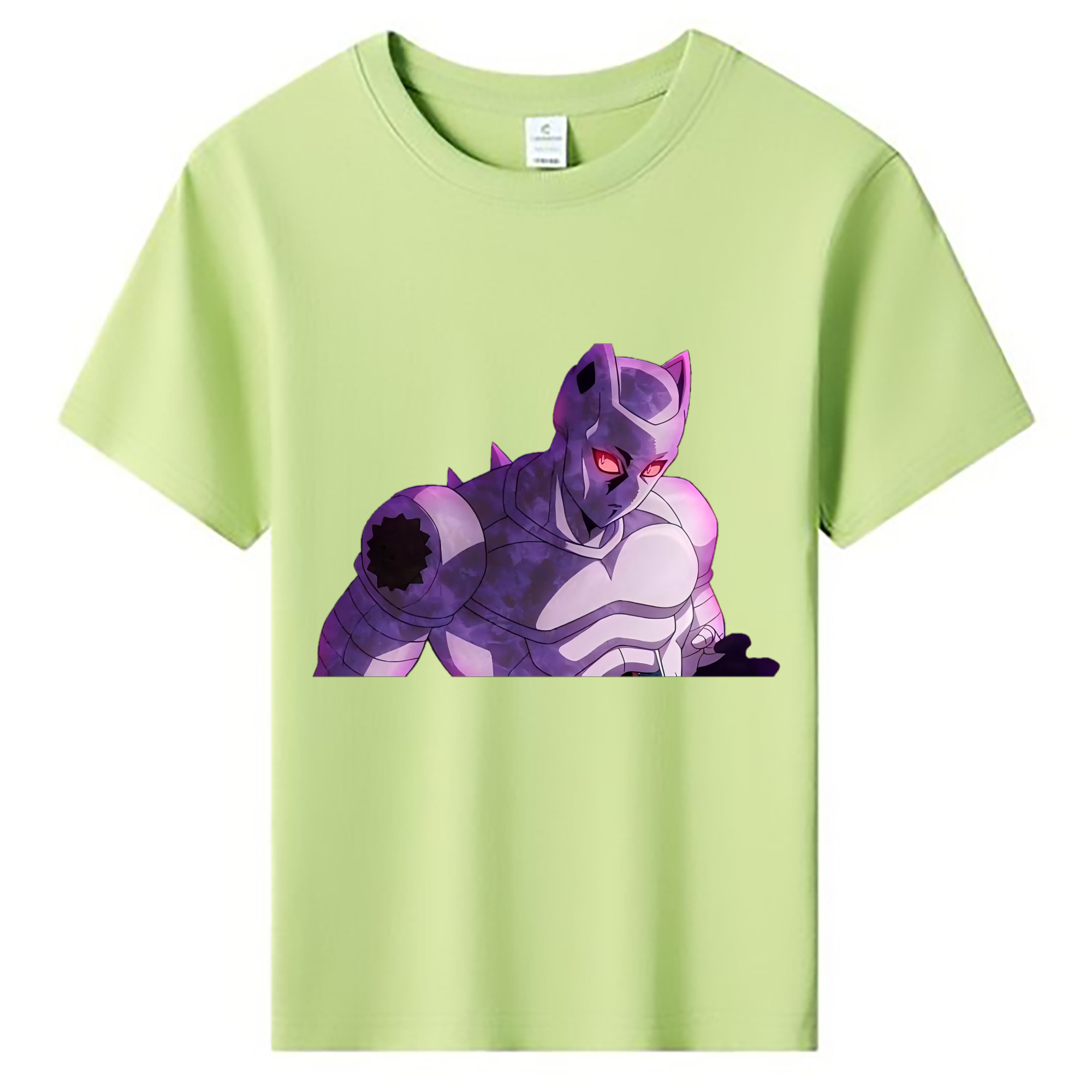（画像用） ジョジョの奇妙な冒険 きら よしかげ JoJo's Bizarre Adventure Kira Yoshikage 綿100％キッズTシャツ（フロントプリント）